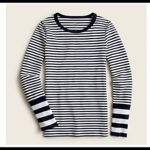Jcrew Slim perfect long-sleeve T-shirt in stripes